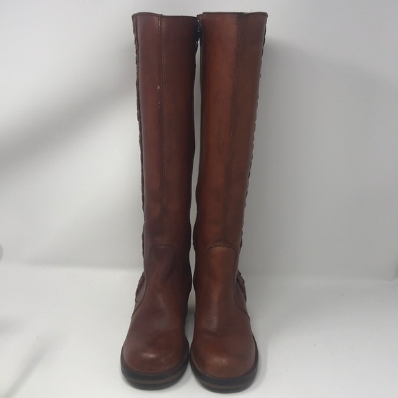 qualicraft Shoes Vintage Boho Tall Leather Boots Boho Chic Sz 5 2